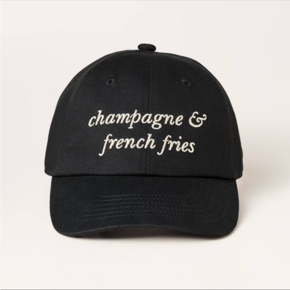 Kate Spade x Target Champagne and French fries cap/baseball hat